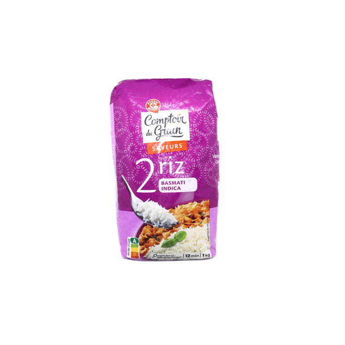 RIZ BASMATI COMPTOIR DU GRAIN 1KG