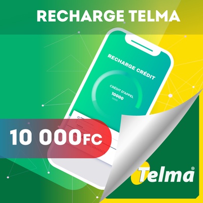 Recharge crédit Telma 10 000Fc