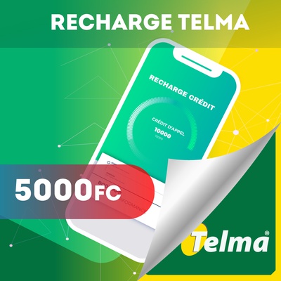Recharge crédit Telma 5000Fc