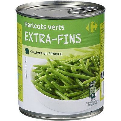 CARREFOUR HARICOTS VERT EXTRA-FINS 220G